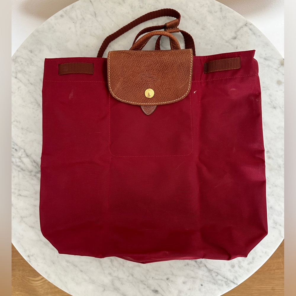 Longchamp Le Pliage original backpack, maroon